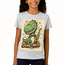 Dino Mate Tシャツfor Girls -おもしろいと可愛い