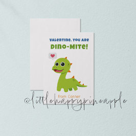 Dino-Miteバレンタインデーのカード 招待状