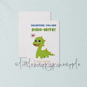 Dino-Miteバレンタインデーのカード 招待状
