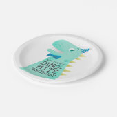 DINO-MITE恐竜ボーイズ誕生日パーティー ペーパープレート (アングル)