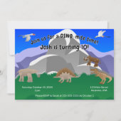 DINO-Mite誕生日 招待状 (正面)