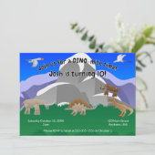 DINO-Mite誕生日 招待状 (スタンド正面)