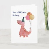 DINO-mite birthday! カード (正面)
