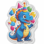 Dino-Mite Birthday Bash!" (Kids シール (正面)