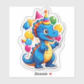 Dino-Mite Birthday Bash!" (Kids シール (シート)