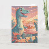 Dino-Mite Birthday Roar カード (正面)