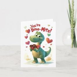 Dino-mite Child's Valentine's Dayカード シーズンカード