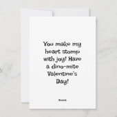 Dino-mite Child's Valentine's Dayカード シーズンカード (裏面)