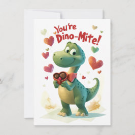 Dino-mite Child's Valentine's Dayカード シーズンカード