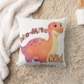 Dino-Mite Kid Throw Pillow クッション (ブランケット)