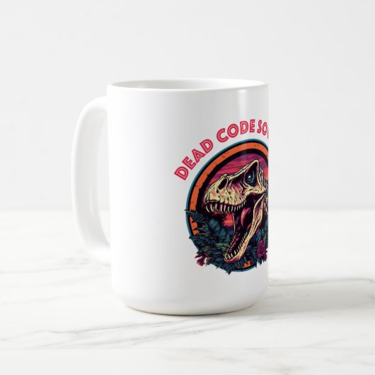 Dino Mug - Dead Code Society コーヒーマグカップ (正面左)