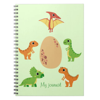 Dino Notebook – キュートな恐竜ジャーナル ノートブック