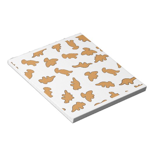 Dino Nuggets Pattern ノートパッド (アングル)
