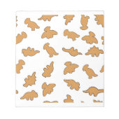Dino Nuggets Pattern ノートパッド (正面)