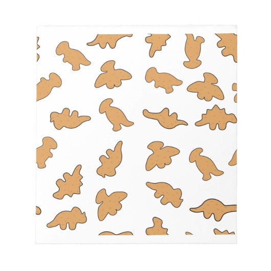 Dino Nuggets Pattern ノートパッド (正面)
