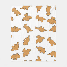 Dino Nuggets Pattern フリースブランケット