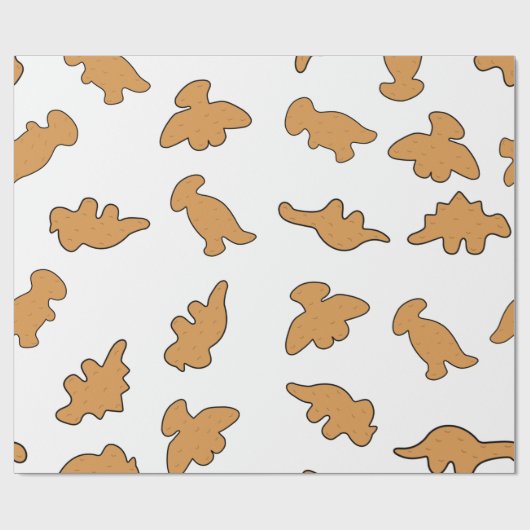 Dino Nuggets Pattern ラッピングペーパー (フラット)