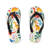 Dino Paradise キッズビーチサンダル (フットベッド)