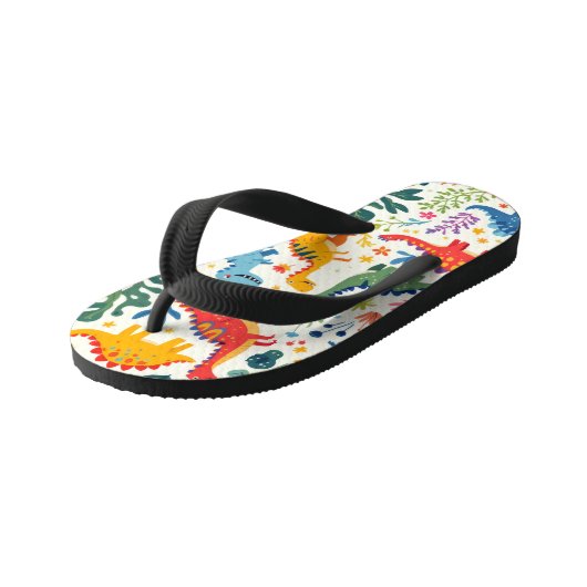 Dino Paradise キッズビーチサンダル (アングル)