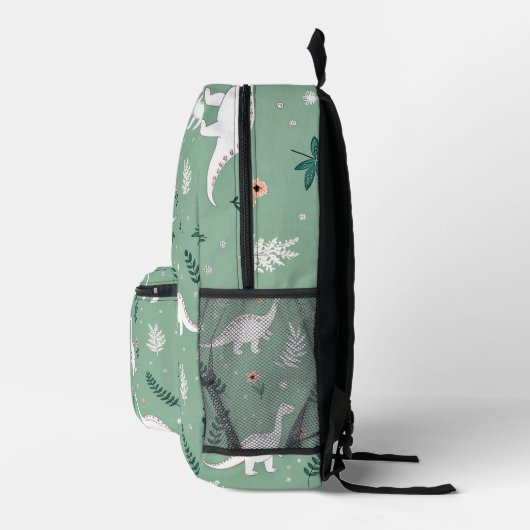 Dino Pattern Kids Backpack プリントバックパック (右)