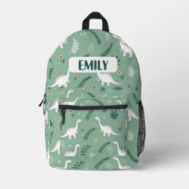 Dino Pattern Kids Backpack プリントバックパック