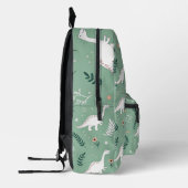 Dino Pattern Kids Backpack プリントバックパック (左)