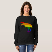 Dino Pride Rainbow Flag  LBGT Pride Month スウェットシャツ (正面フル)