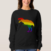 Dino Pride Rainbow Flag  LBGT Pride Month スウェットシャツ (正面)