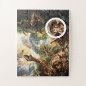 Dino Puzzle Customizable T-Rex Birthday Gift Boys ジグソーパズル (縦)