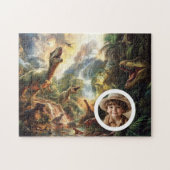 Dino Puzzle mit Foto Geburtstag Geschenk Junge ジグソーパズル (横)