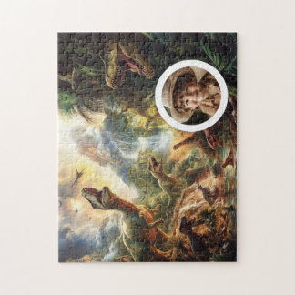 Dino Puzzle mit Foto Geburtstag Geschenk Junge ジグソーパズル