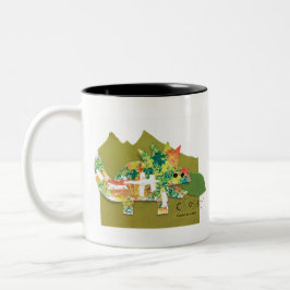 Dino Roar - Kids Art for CHOC ツートーンマグカップ