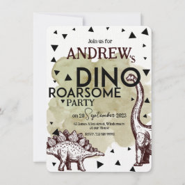 DINO ROARSOME誕生日パーティーへの招待 招待状
