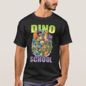 dino school cute graphic tシャツ (正面)
