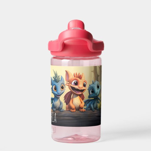 Dino-Sipper:先史時代のおもしろいを飲む ウォーターボトル (背面)