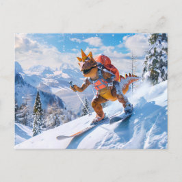 Dino Ski Adventure in the Alps シーズンポストカード