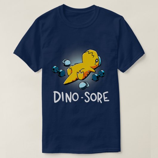 Dino Sore Funny Dinosaur Workout Gym Fitness Lifti Tシャツ (デザイン正面)