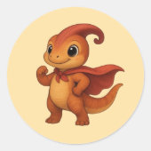 Dino Sticker Sheet – Kammli Hero Held Kollektion ラウンドシール (正面)