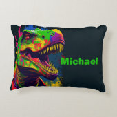 Dino Tレックスかわいい子供のアクセント枕 アクセントクッション (裏面)