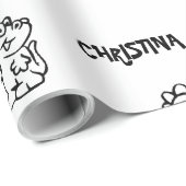 Dino-Themed Kid's Birthday ラッピングペーパー (ロールコーナー)