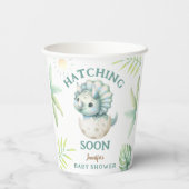 Dino Triceratops Boy Dinosauds Baby Shower 紙コップ (裏面)