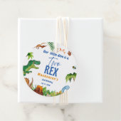 Dino Two rex 2nd boy Dinosaur birthday party フェイバータグ (インサイチュ)