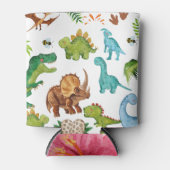 Dino Two rex 2nd boy Dinosaur birthday party 缶クーラー (正面)