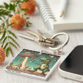 Dino UFO Selfie:ヴィンテージパニック(キーチェーン恐竜) キーホルダー (正面右)