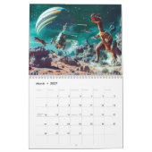 Dino vs. Droid – Galactic Battles in Retro Sci-Fi  カレンダー (3月 2027)