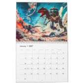 Dino vs. Droid – Galactic Battles in Retro Sci-Fi  カレンダー (1月 2027)