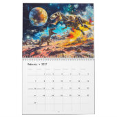 Dino vs. Droid – Galactic Battles in Retro Sci-Fi  カレンダー (2月 2027)