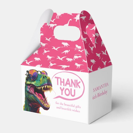 Dinoasur クール Pink Girl Favorites Box フェイバーボックス (正面サイド)