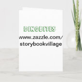 Dinobitesの誕生会Invitaitons! 招待状 (裏面)