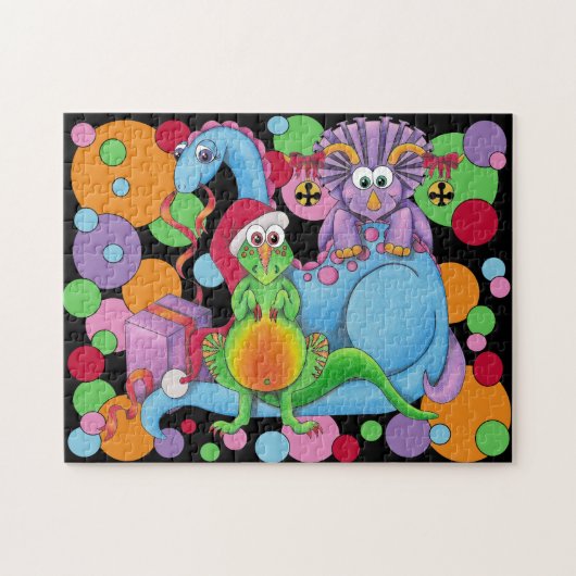 DINOmiteのクリスマス!! ジグソーパズル (横)